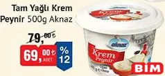 AKNAZ TAM YAĞLI KREM PEYNİR 500 G